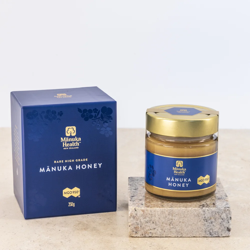 【两瓶装】【顺丰国际包邮】【因天气原因液体侧漏无法理赔】Manuka Health 蜜纽康MGO950+(UMF22+) 麦卢卡蜂蜜250克 2瓶 保质期2028.3